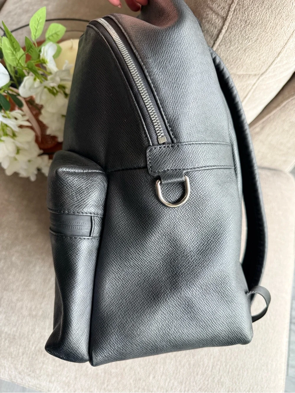 Louis Vuitton Men's Black Taiga Leather Apollo Limited Edition Backpack